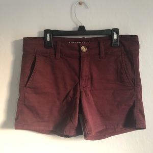 American Eagle Outfitters Burgundy Shorts